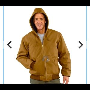 Carhartt Duck Quilted Flannel Lined Active Jacket